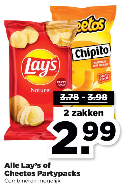 Lays   zoutje, chips folder aanbieding bij  Plus - details