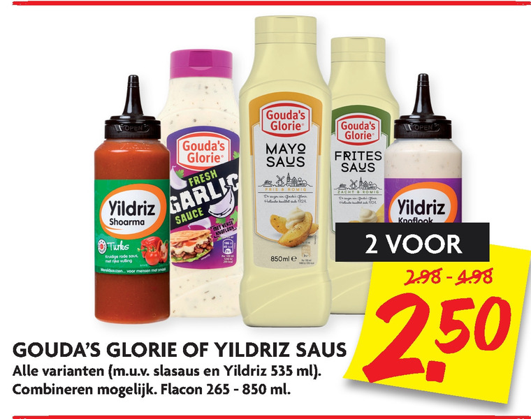 Goudas Glorie   fritessaus, snacksaus folder aanbieding bij  Dekamarkt - details