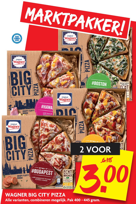 Wagner   diepvriespizza folder aanbieding bij  Dekamarkt - details