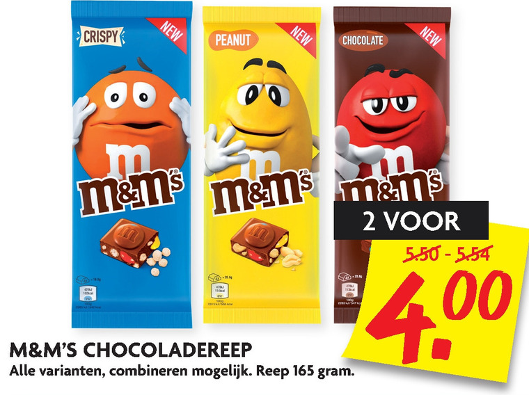 M en Ms   chocolade folder aanbieding bij  Dekamarkt - details