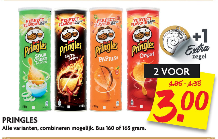 Pringles   chips folder aanbieding bij  Dekamarkt - details