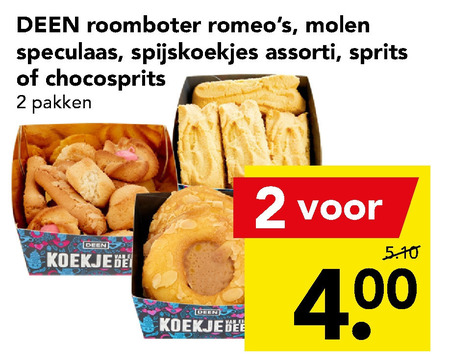 Deen Huismerk   spritsen, speculaas folder aanbieding bij  Deen - details