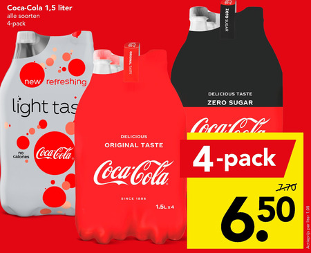 Coca-Cola   cola folder aanbieding bij  Deen - details