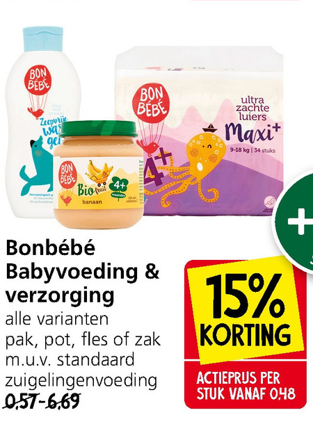 Bonbebe   babyverzorging, luiers folder aanbieding bij  Jan Linders - details