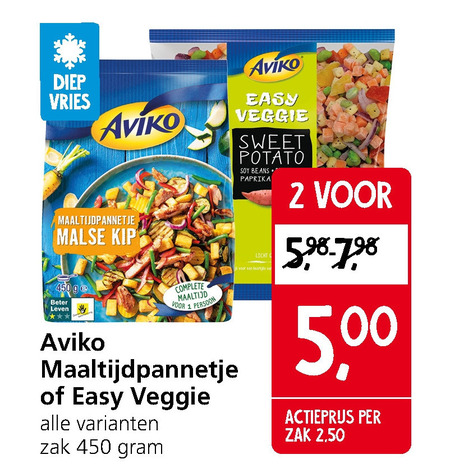 Aviko   diepvriesmaaltijd folder aanbieding bij  Jan Linders - details