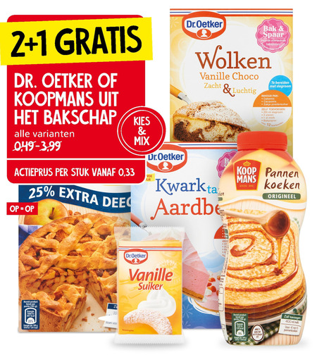 Koopmans   bakmix, pannenkoekenmix folder aanbieding bij  Jan Linders - details