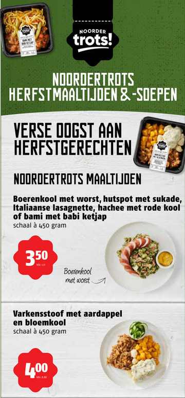 Noordertrots   stamppot , hollandse kant en klaar maaltijd folder aanbieding bij  Poiesz - details