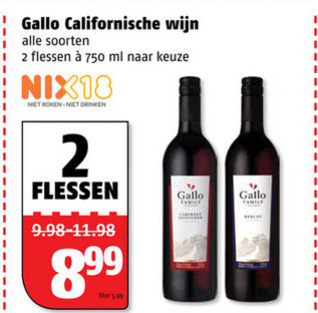 Gallo   witte wijn, rode wijn folder aanbieding bij  Poiesz - details