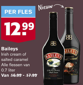 Baileys   likeur folder aanbieding bij  Hoogvliet - details