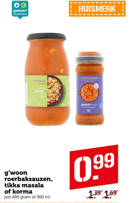 Gwoon   roerbaksaus folder aanbieding bij  Coop - details