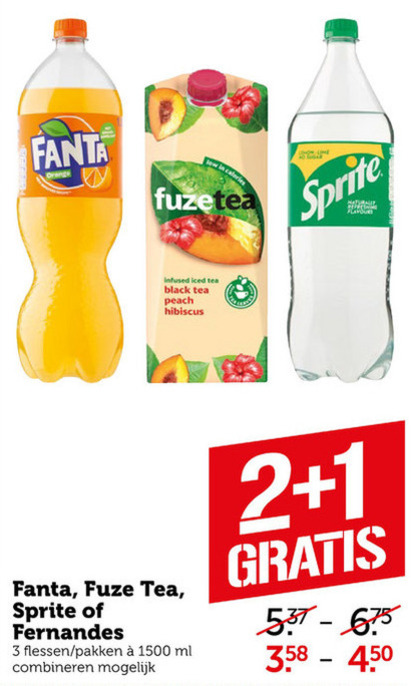 Sprite   frisdrank, ice tea folder aanbieding bij  Coop - details