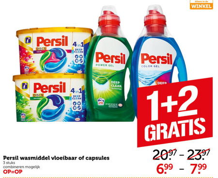 Persil   wasmiddel folder aanbieding bij  Coop - details