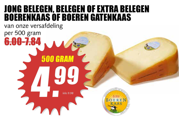 Boerenkaas   kaas folder aanbieding bij  MCD Supermarkt Basis - details