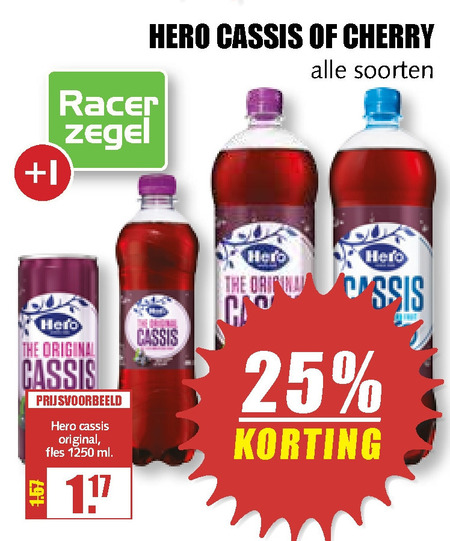 Hero   frisdrank folder aanbieding bij  MCD Supermarkt Basis - details