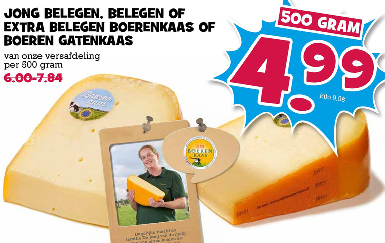 Boerenkaas   kaas folder aanbieding bij  Boons Markt - details