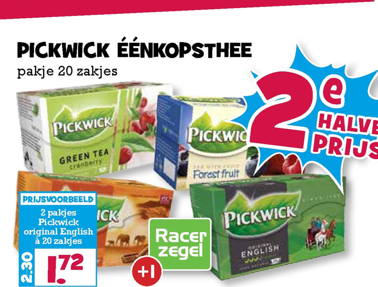 Pickwick   thee folder aanbieding bij  Boons Markt - details