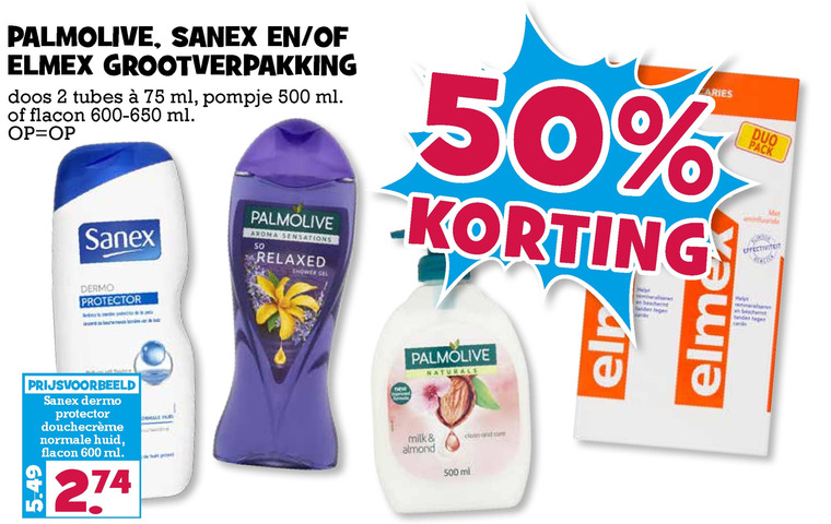 Elmex   douchegel, tandpasta folder aanbieding bij  Boons Markt - details