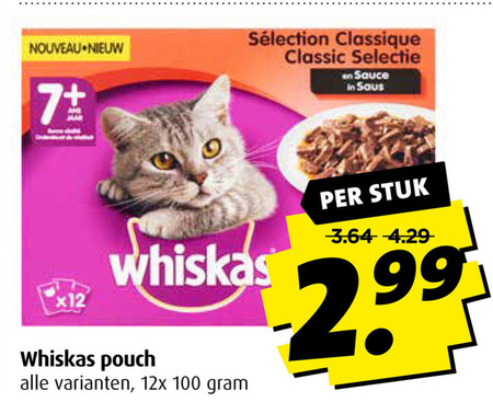 Whiskas   kattenvoer folder aanbieding bij  Boni - details