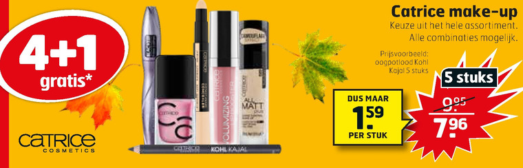 Catrice   lipstick, mascara folder aanbieding bij  Trekpleister - details