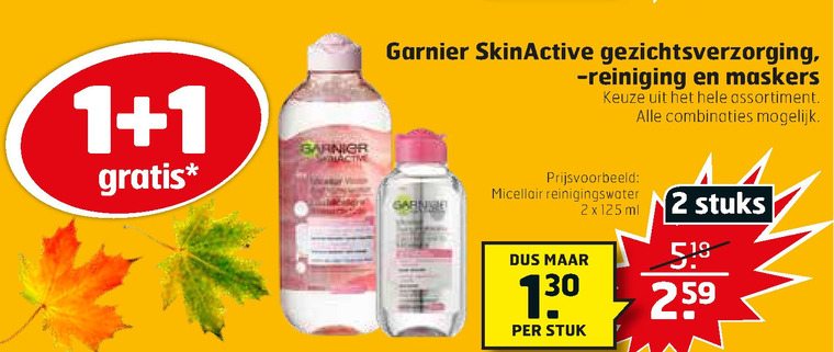 Garnier Skin Active   dagcreme, gezichtsverzorging folder aanbieding bij  Trekpleister - details