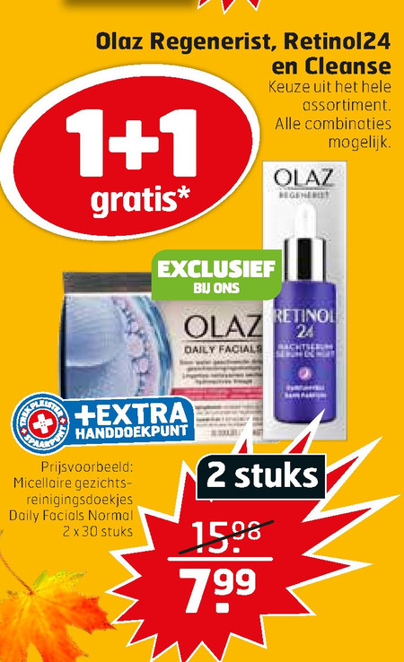 Olaz   gezichtsreiniging, gezichtsverzorging folder aanbieding bij  Trekpleister - details