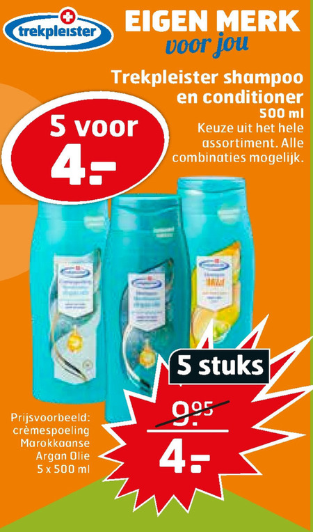 Trekpleister Huismerk   shampoo, conditioner folder aanbieding bij  Trekpleister - details