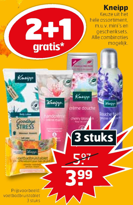 Kneipp   huidverzorging, huidolie folder aanbieding bij  Trekpleister - details