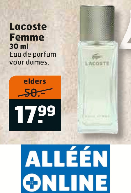 Lacoste   eau de parfum folder aanbieding bij  Trekpleister - details