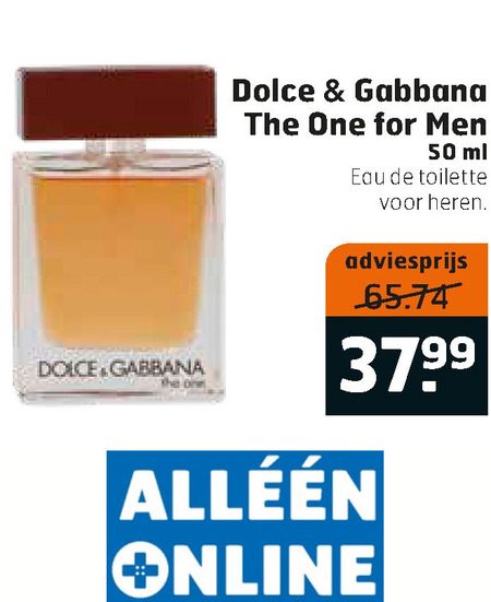 Dolce and Gabanna   eau de toilette folder aanbieding bij  Trekpleister - details