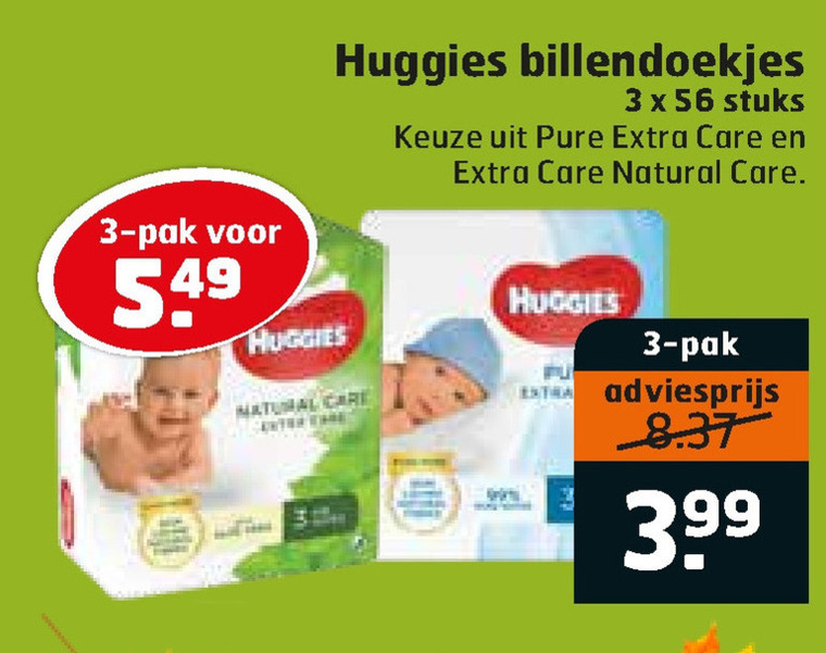 Huggies   billendoekjes folder aanbieding bij  Trekpleister - details