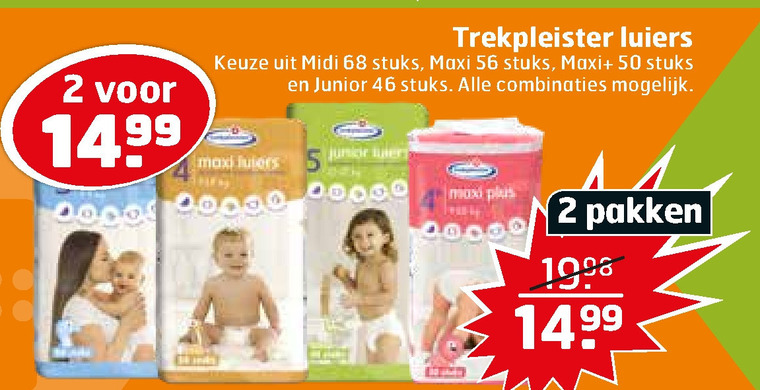 Trekpleister Huismerk   luiers folder aanbieding bij  Trekpleister - details