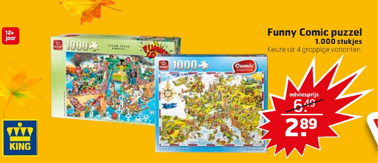 King   legpuzzel folder aanbieding bij  Trekpleister - details