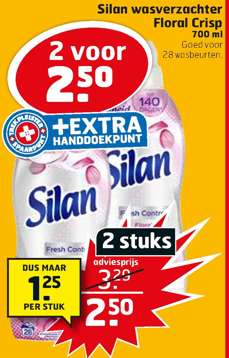 Silan   wasverzachter folder aanbieding bij  Trekpleister - details