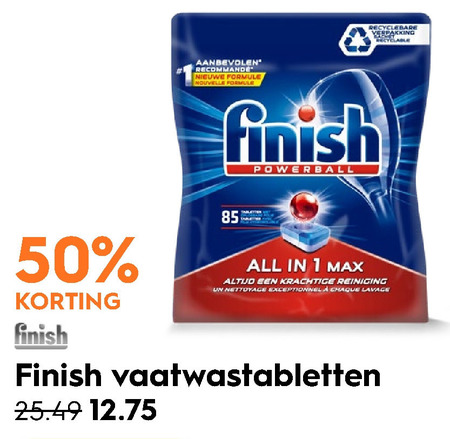 Finish   vaatwasmiddel folder aanbieding bij  Blokker - details