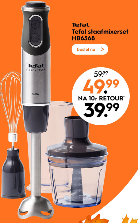 Tefal   staafmixer folder aanbieding bij  Blokker - details