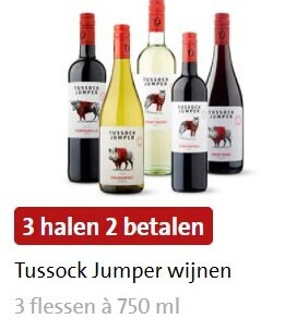 Tussock Jumper   witte wijn, rode wijn folder aanbieding bij  Jumbo - details