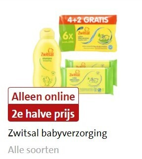 Zwitsal   babyolie, babyzalf folder aanbieding bij  Jumbo - details