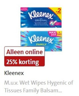 Kleenex   tissue folder aanbieding bij  Jumbo - details