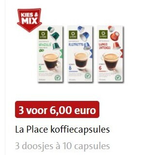 La Place   koffiecups folder aanbieding bij  Jumbo - details