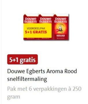 Douwe Egberts   koffie folder aanbieding bij  Jumbo - details