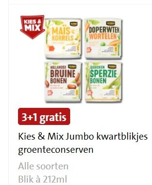 Jumbo Huismerk   groenteconserven folder aanbieding bij  Jumbo - details