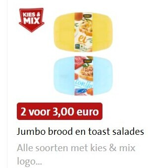 Jumbo Huismerk   salade folder aanbieding bij  Jumbo - details