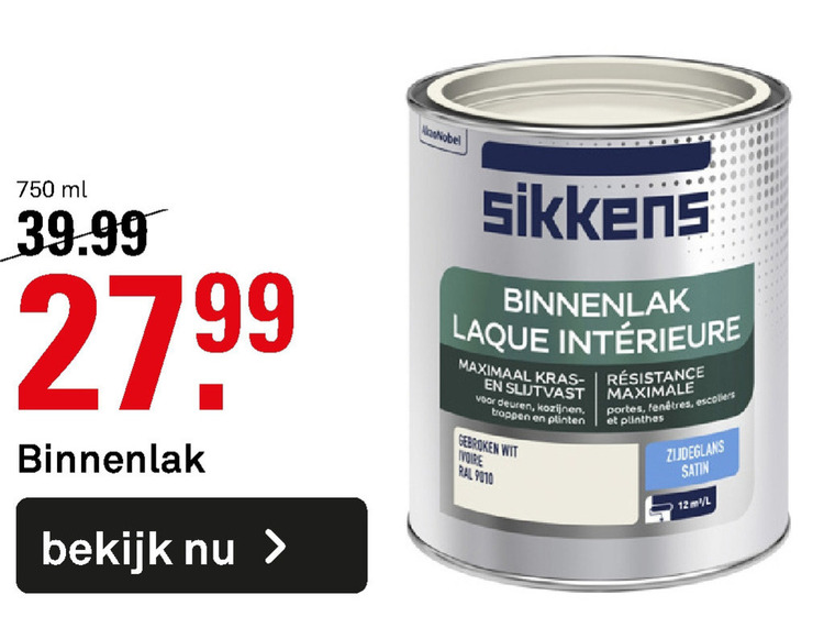 Puno Sympathiek Barry Sikkens lak folder aanbieding bij Karwei - details