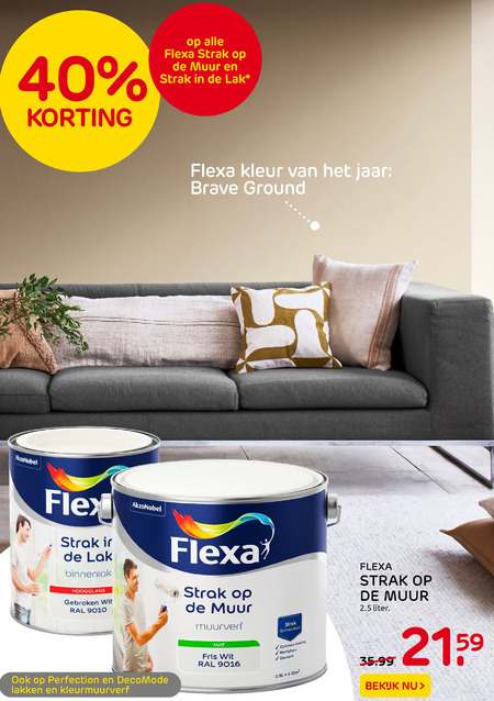 Flexa   muurverf folder aanbieding bij  Praxis - details