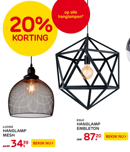 Eglo   hanglamp folder aanbieding bij  Praxis - details