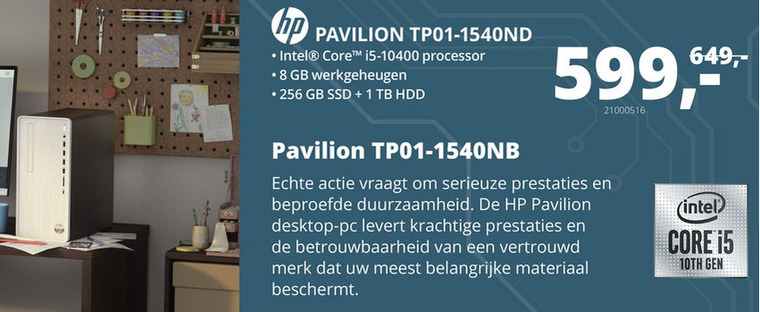 HP   pc systeem folder aanbieding bij  Paradigit - details