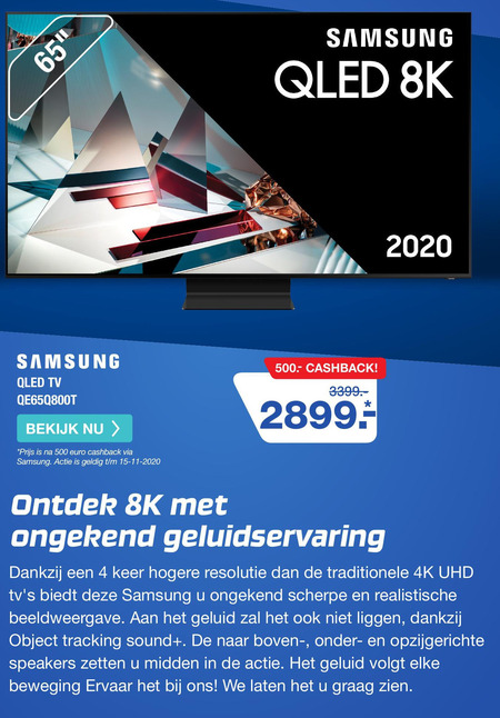 Samsung   4k ultrahd televisies folder aanbieding bij  Electroworld - details