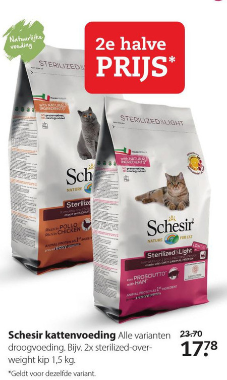 Schesir   kattenvoer folder aanbieding bij  Pets Place - details