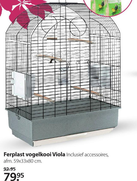 Aan het water Omhoog Spit Ferplast vogelkooi folder aanbieding bij Pets Place - details