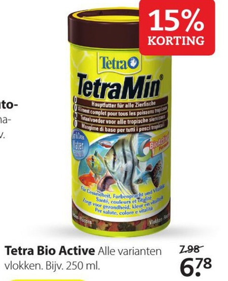 Tetra   visvoer folder aanbieding bij  Pets Place - details